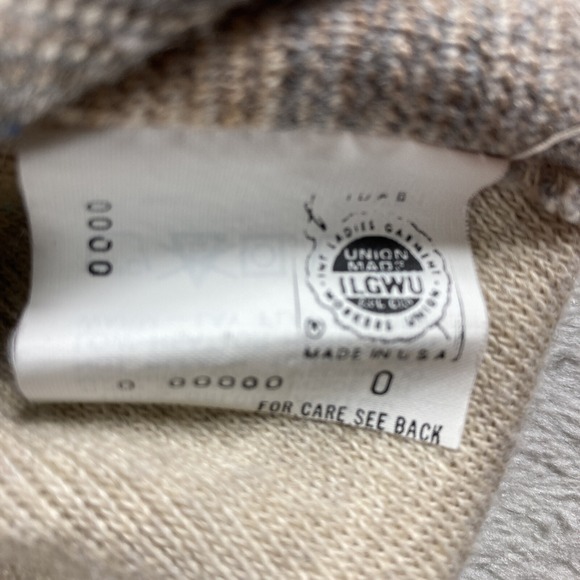 Vintage Argyle Sweater Men Large Brown Robert Bruce V Neck Preppy LS USA Made - Picture 11 of 13